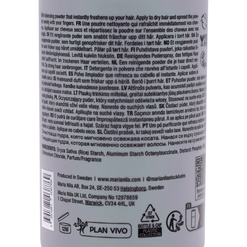 Maria Nila Cleansing Powder 60ml - polvere purificante volumizzante