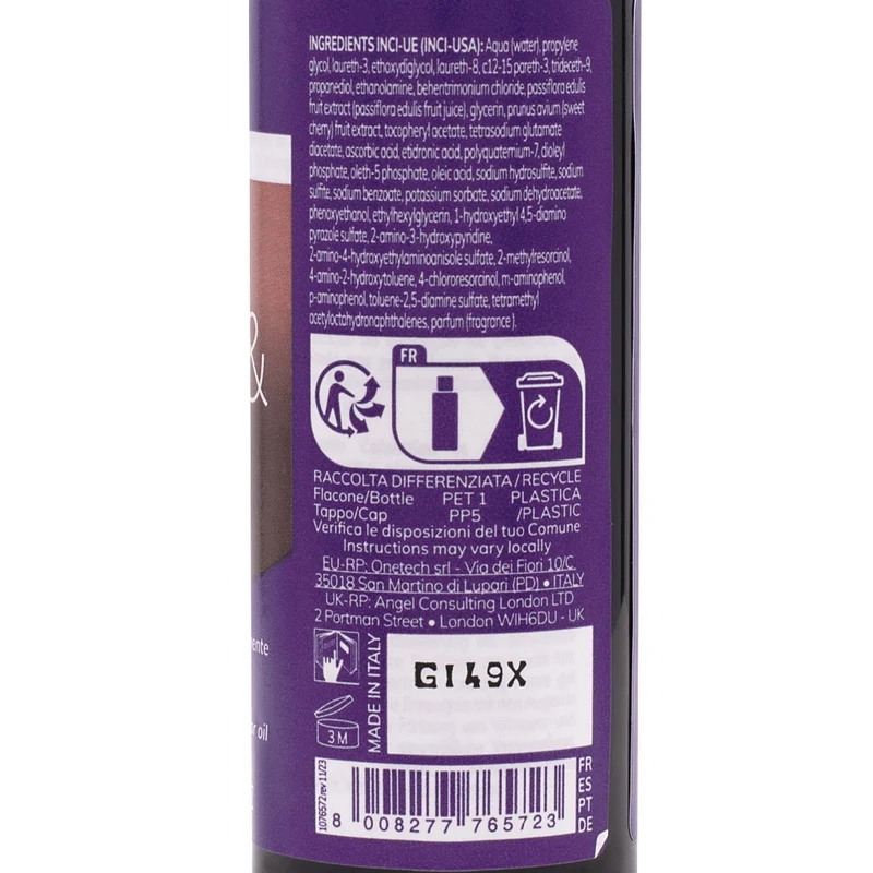 Fanola Glow & Glossy Oil Toner T.41 60ml - colorazione semi permanente in olio senza ammoniaca