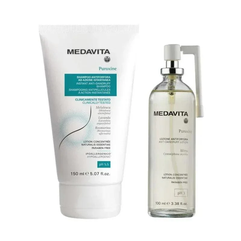 Medavita Puroxine Special Kit Antiforfora Spray e Shampoo