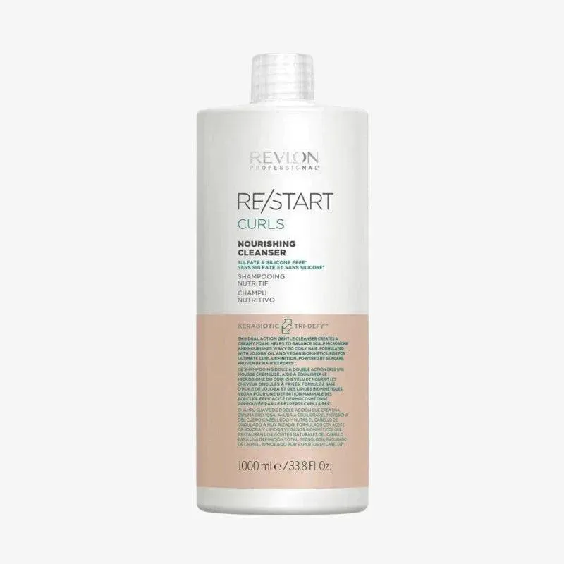 Revlon Restart Curls Nourishing Cleanser Shampoo Capelli Ricci