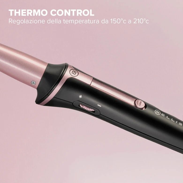 Bellissima Imetec Iconic Curls, ferro arricciacapelli, rivestimento in ceramica, forma conica per ricci stretti e morbidi, temperatura 150°C/210°C, cono 13/25 mm, guanto termico, adatto a tu
