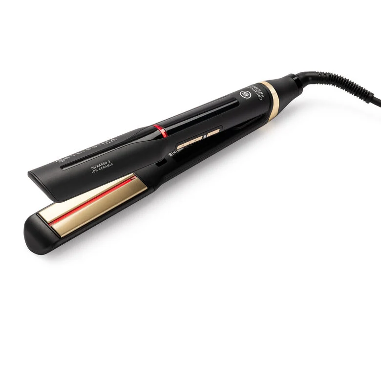 Bellissima Imetec Creativity Infrared, Piastra per capelli lisci, tecnologia raggi infrarossi, 4 elementi riscaldanti, rivestimento ION Ceramic, 11 temperature regolabili da 130 °C a 230 °C