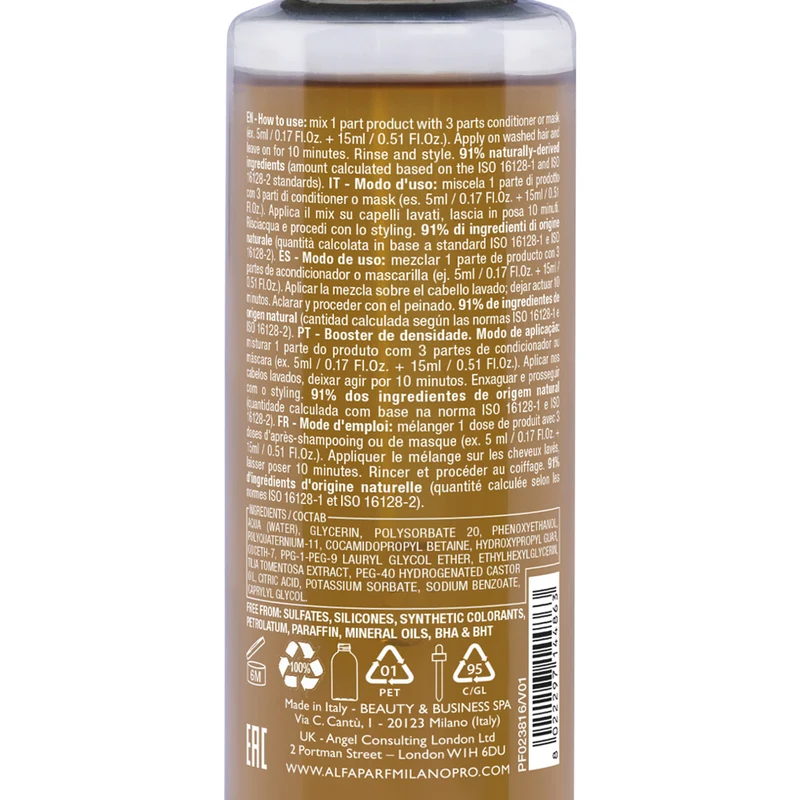 Alfaparf Milano Benvoleo Thickness Shot 100ml - booster corporizzante capelli sottili