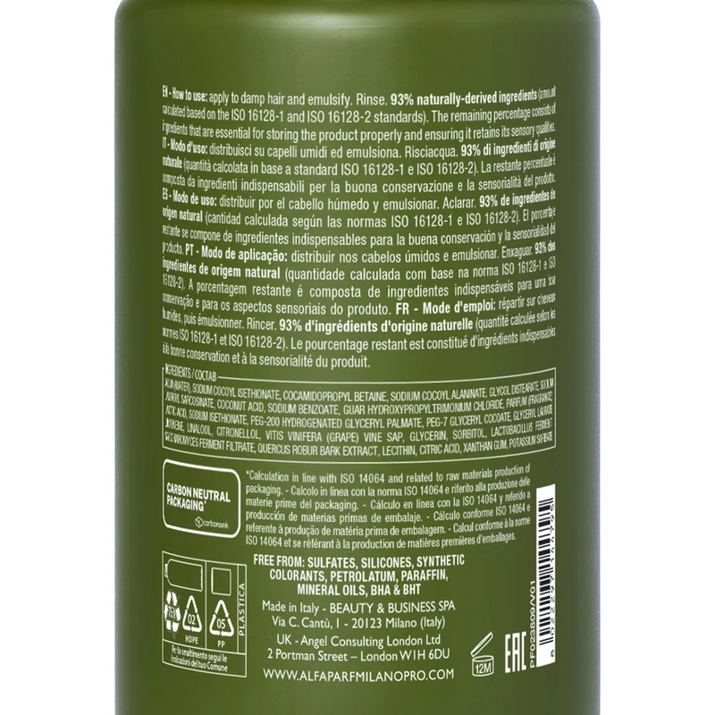 Alfaparf Milano Benvoleo Recovery Shampoo 275ml - shampoo ristrutturante