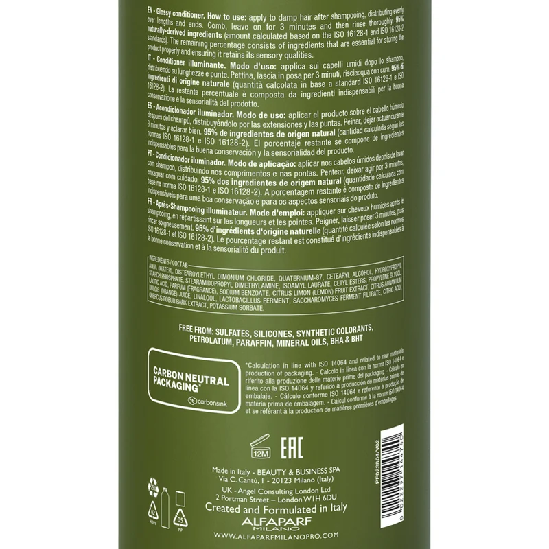 Alfaparf Milano Benvoleo Glossy Conditioner 1000ml - balsamo illuminante