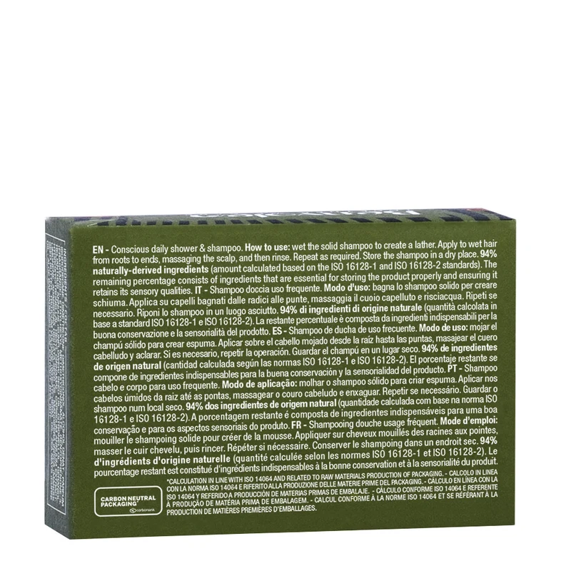 Alfaparf Milano Benvoleo Conscious Daily Shower & Shampoo 80gr - shampoo doccia solido