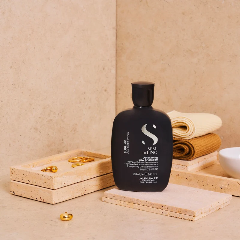 Alfaparf Milano Semi Di Lino Sublime Detoxifying Low Shampoo 250ml - shampoo delicato detossinante