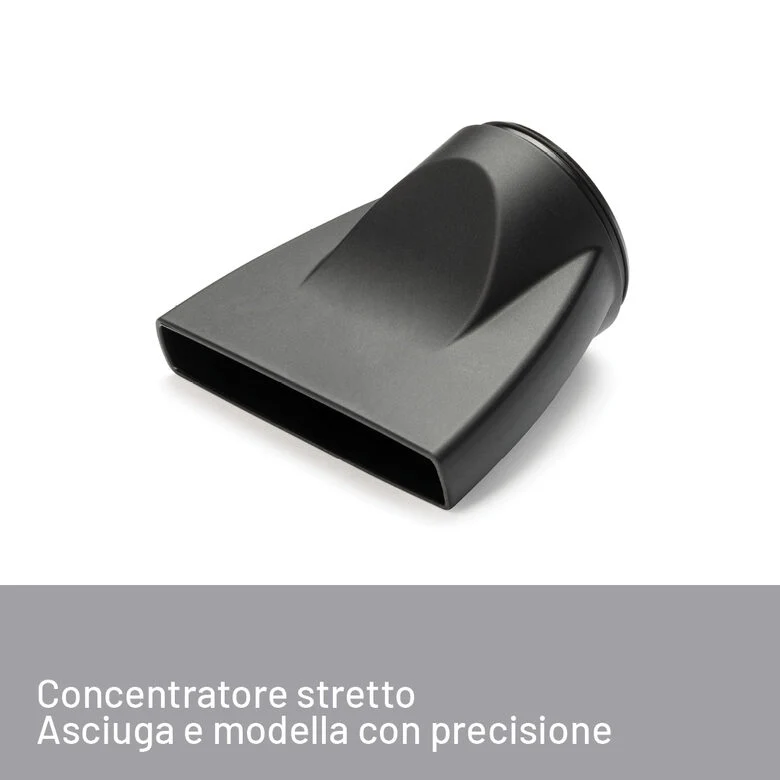 Imetec Asciugacapelli S6 2000, 2200W, 2 velocità, 3 temperature, Colpo Aria Fredda, Convogliatore Stretto