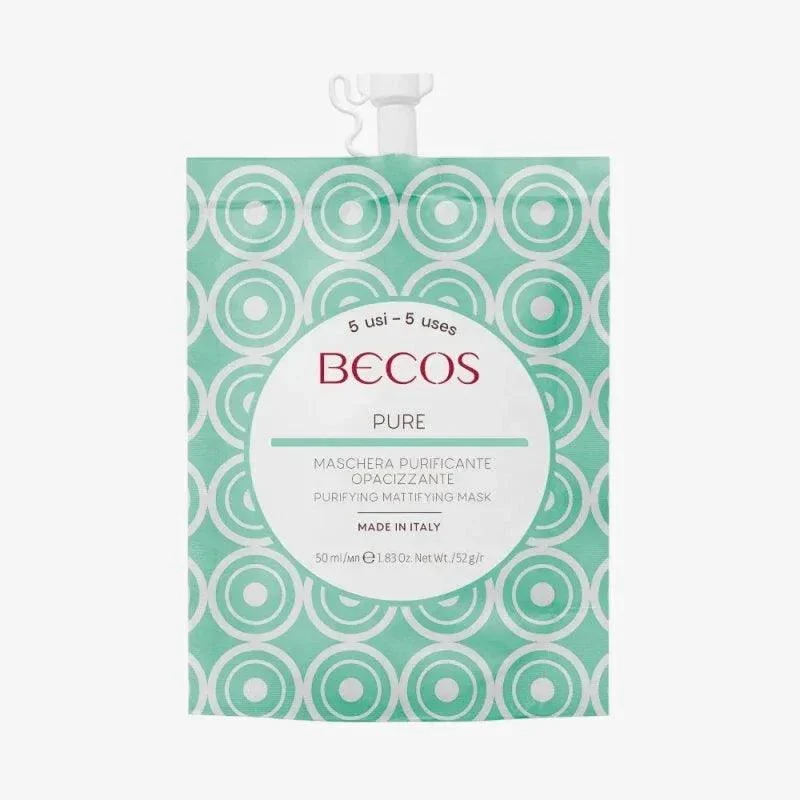 Becos Pure Maschera Purificante Opacizzante 50ml