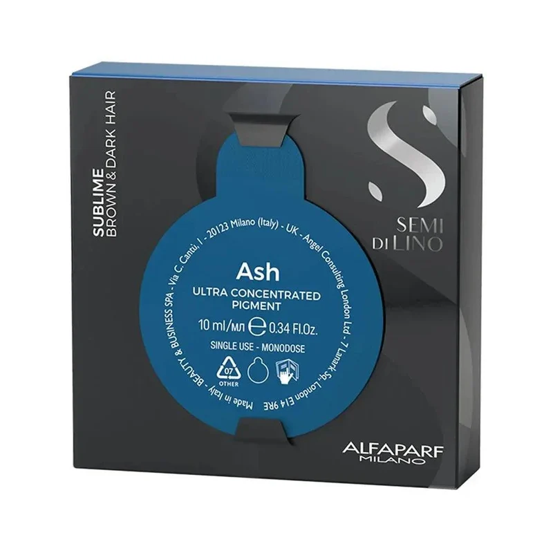 Alfaparf Milano Semi di Lino Sublime Ash Pigmento Ultra Concentrato Blu Anti Arancio 10ml