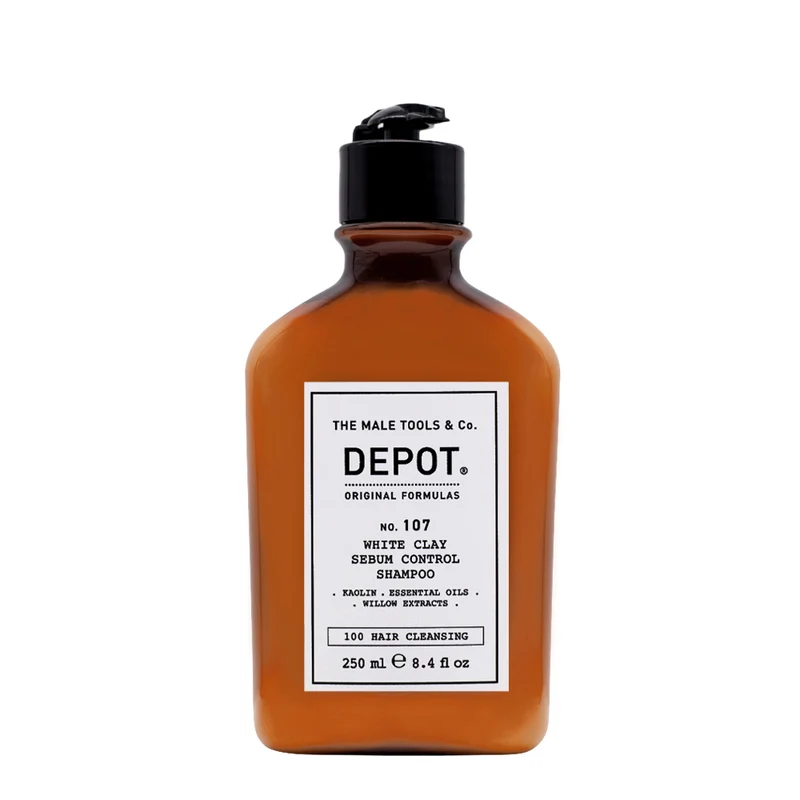 Depot Hair Cleansing No. 107 White Clay Sebum Control Shampoo 250ml - shampoo cute grassa
