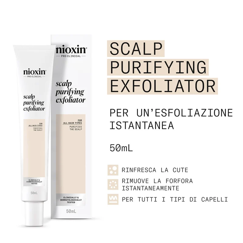 Nioxin Scalp Purifying Exfoliator 50ml - trattamento esfoliante