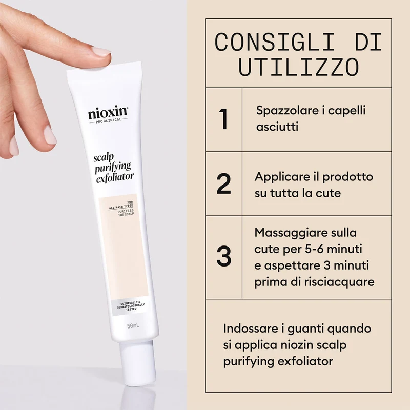 Nioxin Scalp Purifying Exfoliator 50ml - trattamento esfoliante