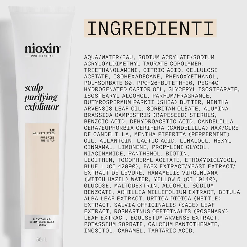 Nioxin Scalp Purifying Exfoliator 50ml - trattamento esfoliante
