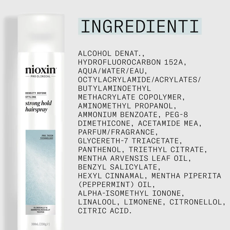 Nioxin Strong Hold Spray 300ml - lacca tenuta forte