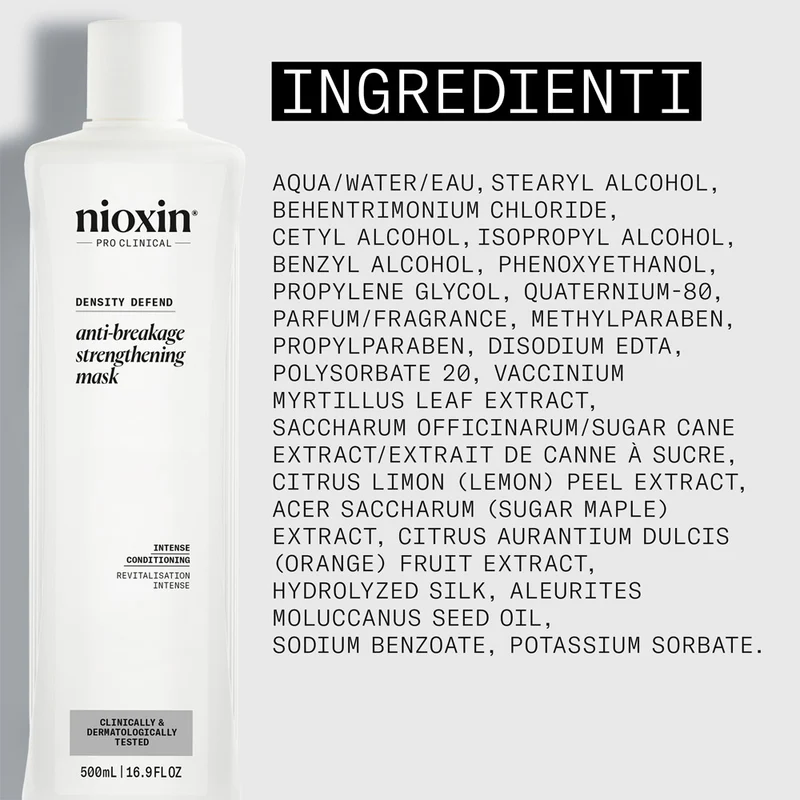 Nioxin Density Defend Anti-Breakage Mask 500ml - maschera rinforzante