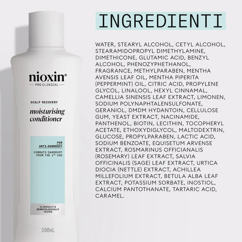 Nioxin Scalp Recovery Moisturising Conditioner 200ml - balsamo purificante riequilibrante