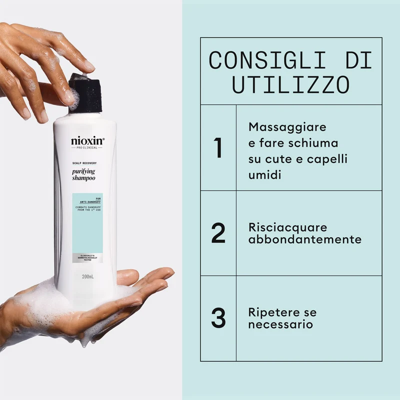 Nioxin Scalp Recovery Purifying Shampoo 200ml - shampoo purificante riequilibrante