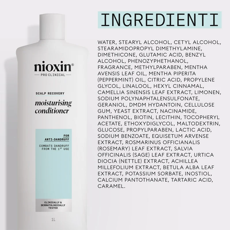 Nioxin Scalp Recovery Moisturising Conditioner 1000ml - balsamo purificante riequilibrante