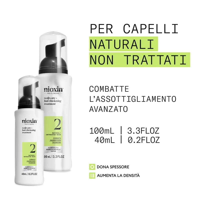 Nioxin Sistema 2 Scalp + Hair Thickening Serum 100ml - siero anti assottigliamento avanzato