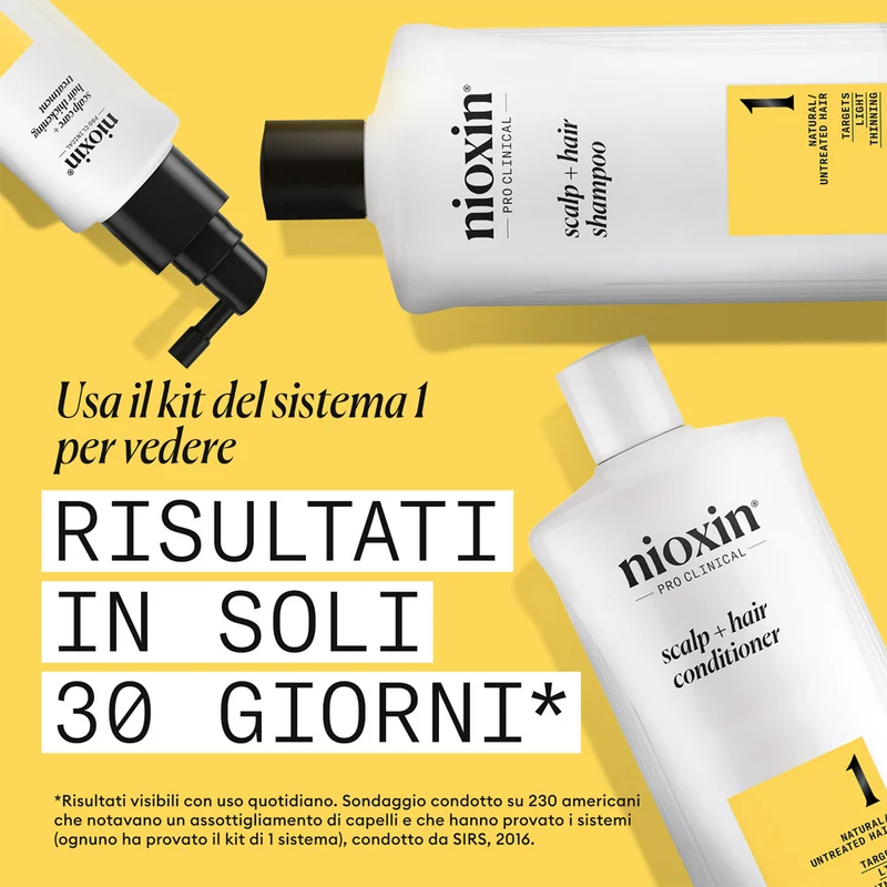 Nioxin Sistema 1 Scalp Hair Conditioner 1000ml - balsamo anti assottigliamento lieve