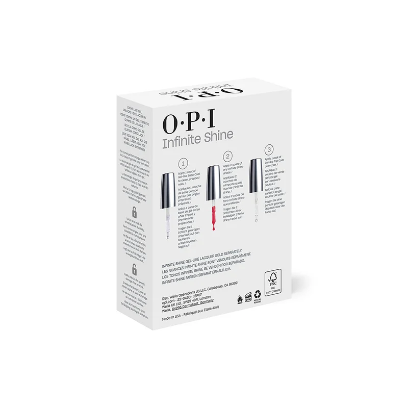 OPI Infinite Shine Coffret Base 15ml + Top Coat 15ml - cofanetto