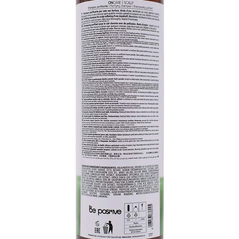 Selective Professional Scalp Purifying Shampoo 950ml - shampoo per cute con forfora