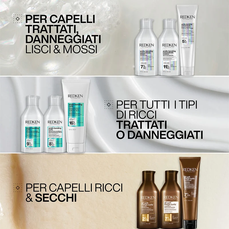 Redken ABC Curls Leave-In 250ml - trattamento leave-in per ricci danneggiati