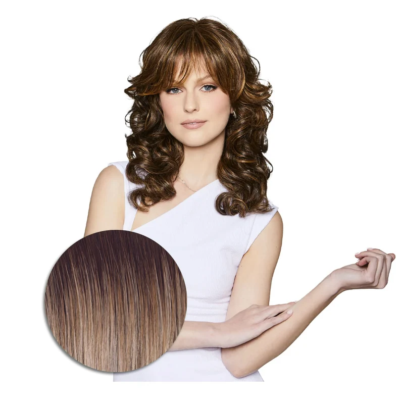 Hairdo Wave Lenght RL19/23SS Biondo Chiaro Cenere con Radice Castana - parrucca taglio lungo