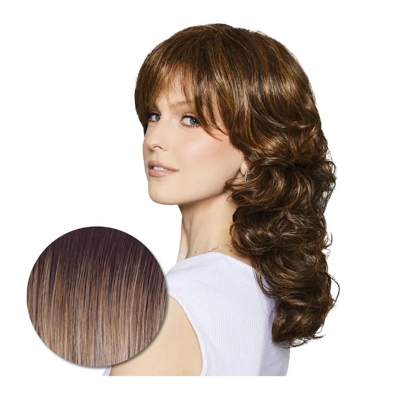 Hairdo Wave Lenght RL19/23SS Biondo Chiaro Cenere con Radice Castana - parrucca taglio lungo