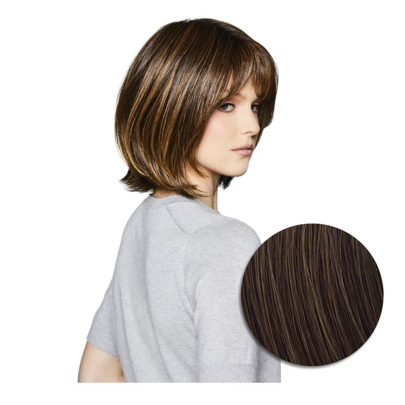 Hairdo Bouncy Bob Parrucca Castano Medio Ramato - parrucca taglio medio