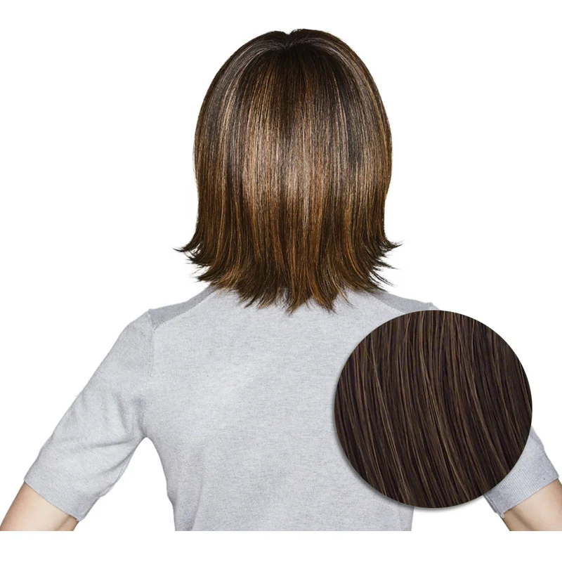 Hairdo Bouncy Bob Parrucca Castano Medio Ramato - parrucca taglio medio