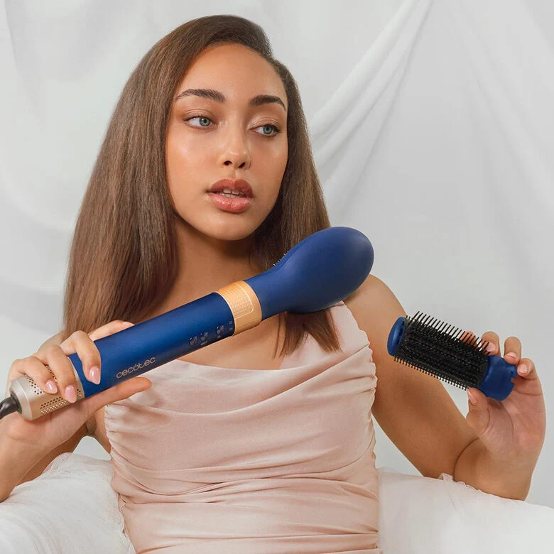 Cecotec Bamba CeramicCare 14in1 Asciugacapelli AirGlam Blue Multistyler Caldo Blu 1400 W