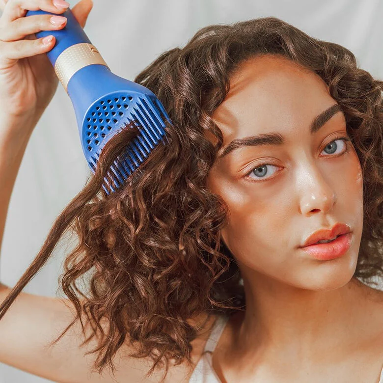 Cecotec Bamba CeramicCare 14in1 Asciugacapelli AirGlam Blue Multistyler Caldo Blu 1400 W