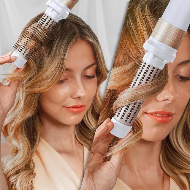 Cecotec Bamba CeramicCare 14in1 Asciugacapelli Multistyler Phon Champagne 1400 W 1,8 m