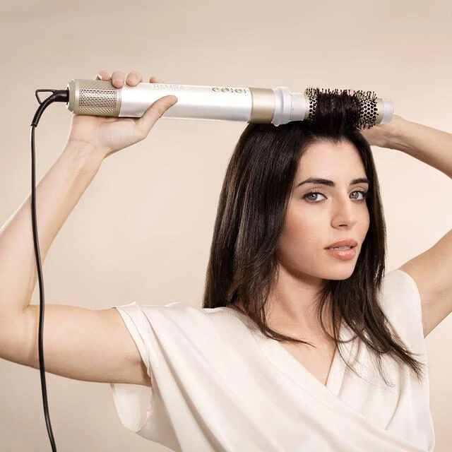 Cecotec CeramicCare AirGlam Multistyler Caldo Champagne, Bianco 1400 W 1,8 m