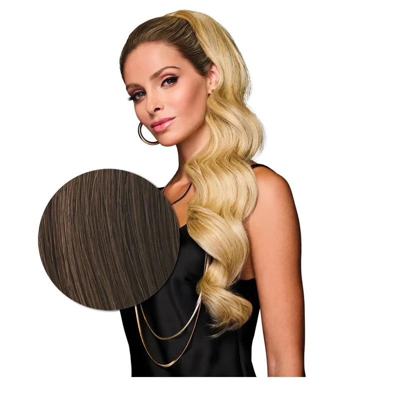Hairdo Coda Mossa con Clip R10 Castano Chiaro 69cm