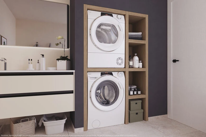 Candy RapidÓ ROE H8A3TSEX-S asciugatrice Libera installazione Caricamento frontale 8 kg Bianco
