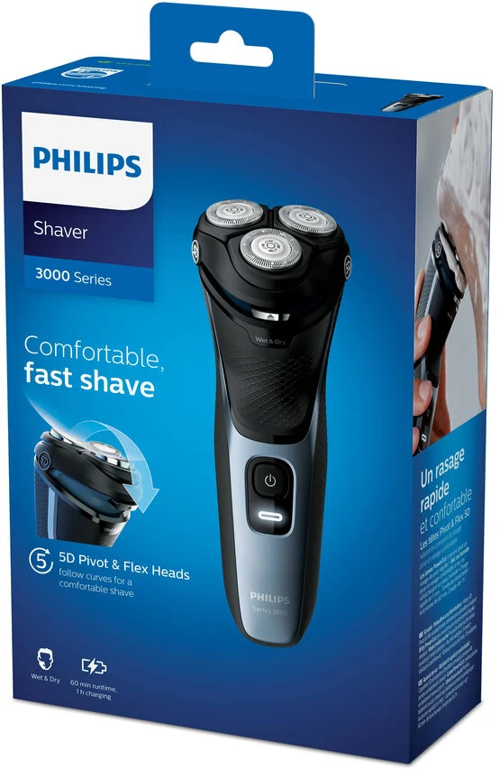Philips 3000 series Shaver series 3000 S3133/51 Rasoio elettrico Wet & Dry, Serie 3000