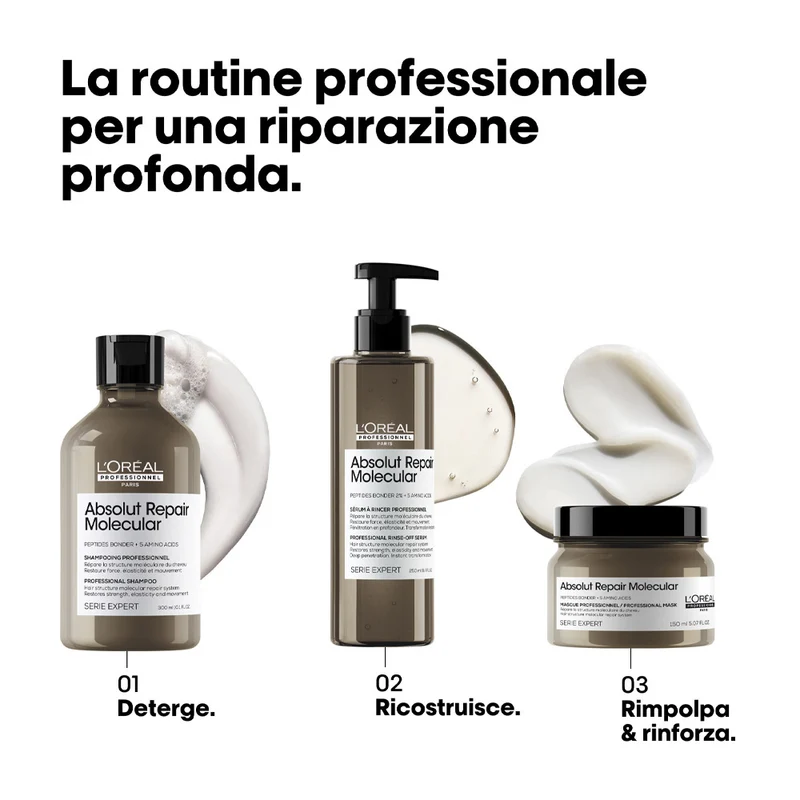 L'Oreal Professionnel Paris Serie Expert Absolut Repair Molecular Mask 150ml - maschera capelli danneggiati