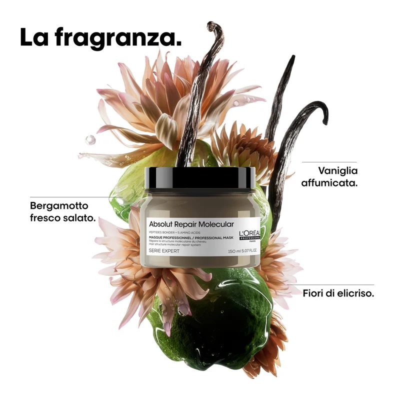 L'Oreal Professionnel Paris Serie Expert Absolut Repair Molecular Mask 150ml - maschera capelli danneggiati