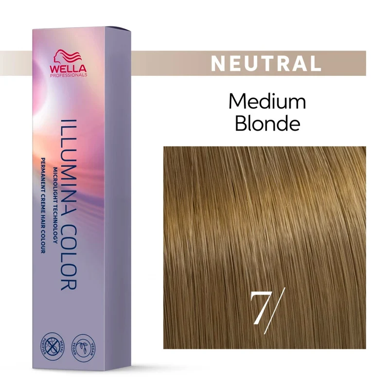 Wella Illumina Color 7/ Biondo Medio 60ml - colorazione permanente