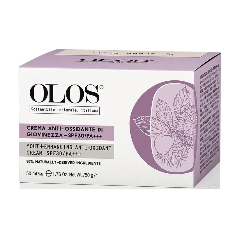 Olos Crema Anti Ossidante di Giovinezza SPF 30/PA+++ 50ml