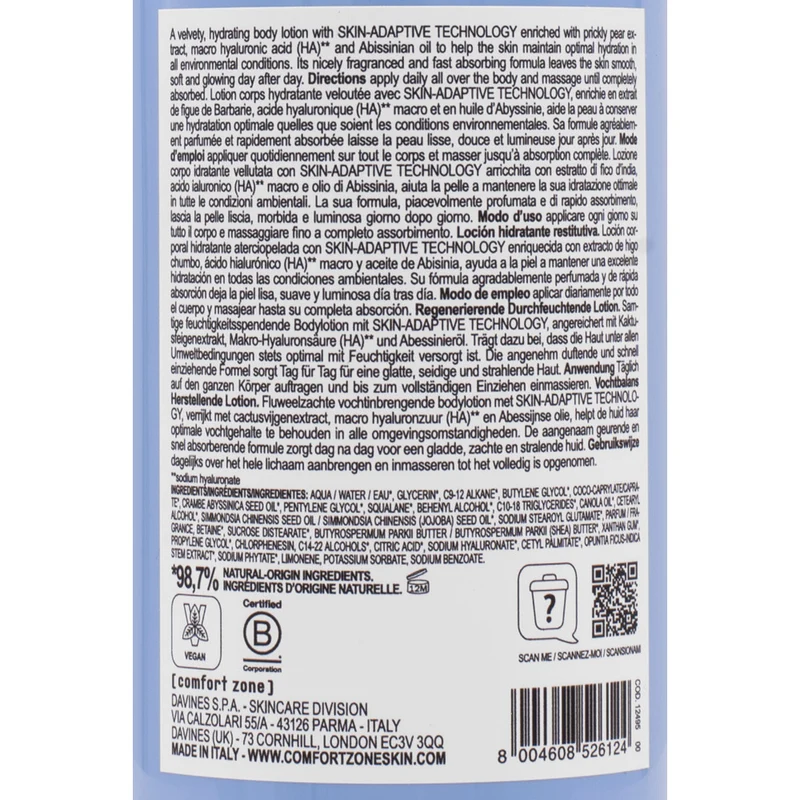 Comfort Zone Hydramemory Body Lotion 350ml - lozione idratante restitutiva