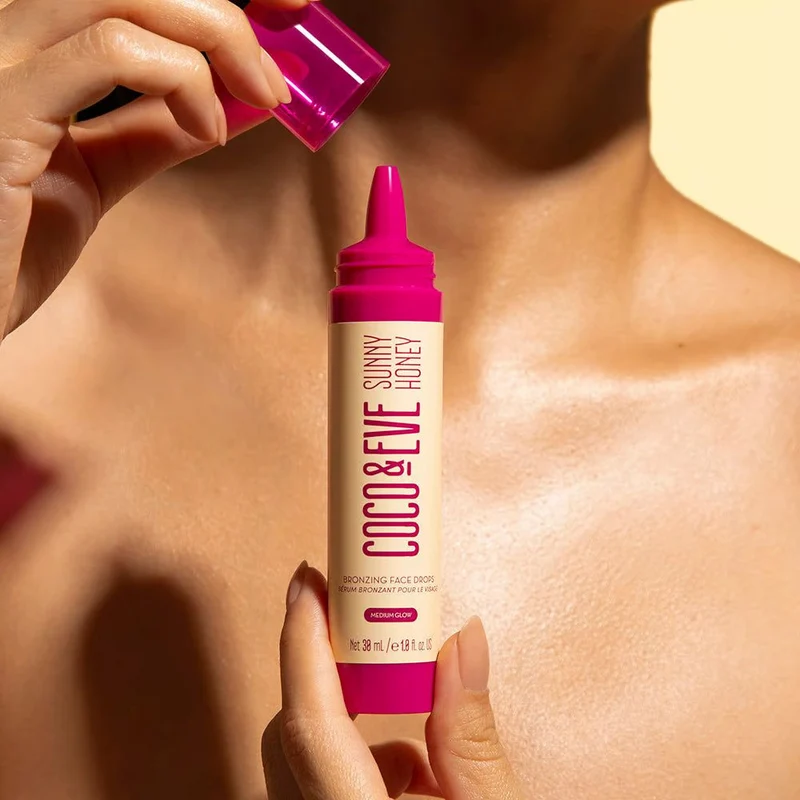 Coco & Eve Sunny Honey Bronzing Face Drops Medium Glow 30ml - gocce autoabbronzanti viso