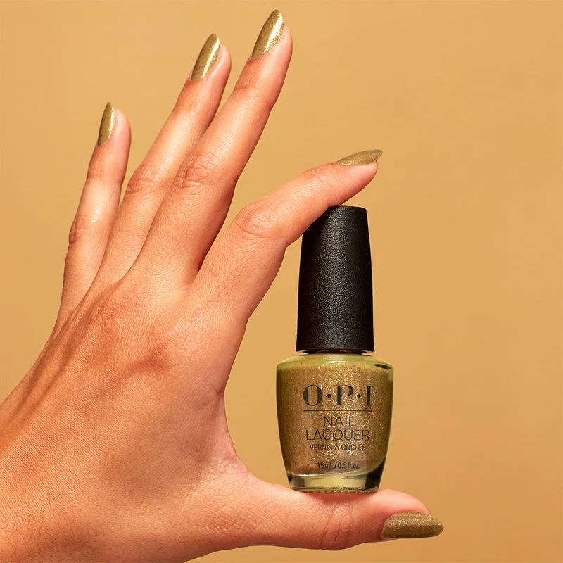 OPI Nail Lacquer Terribly Nice HRQ02 Five Golden Flings 15ml - smalto per unghie