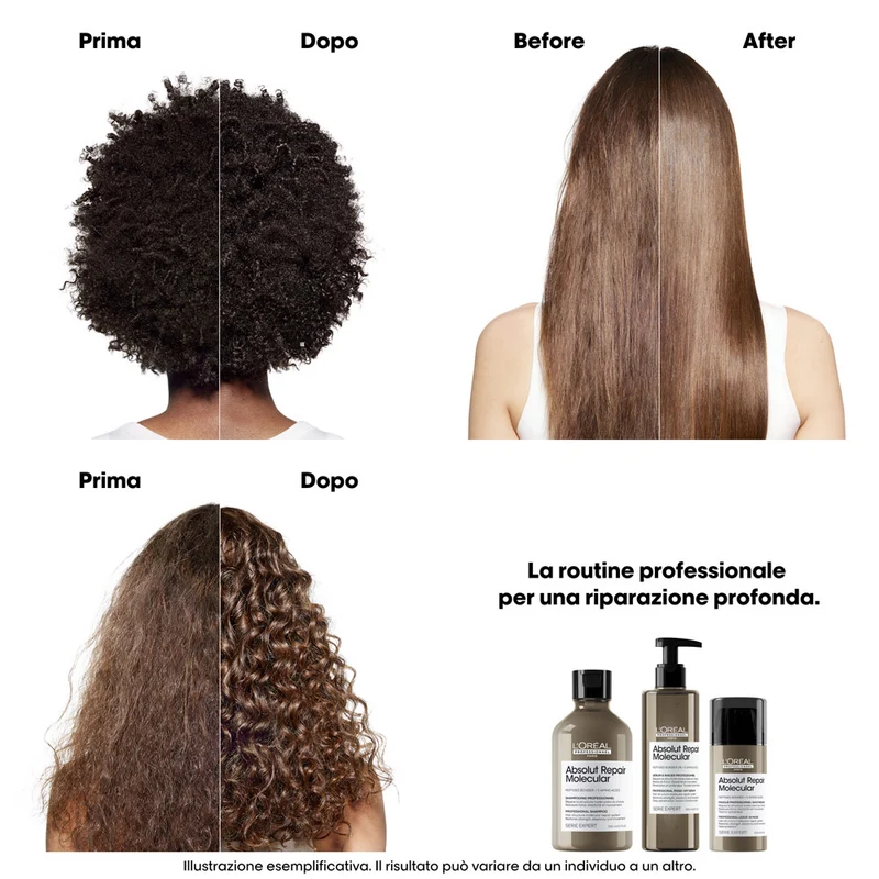 L'Oreal Professionnel Serie Expert Absolut Repair Molecular Shampoo Refill 500ml - eco-ricarica shampoo riparatore