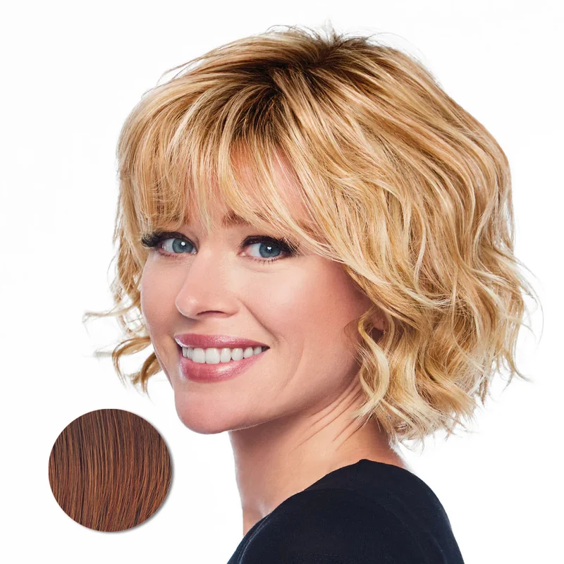 Hairdo Sweetly Waved Castano Medio Rubino - parrucca taglio medio