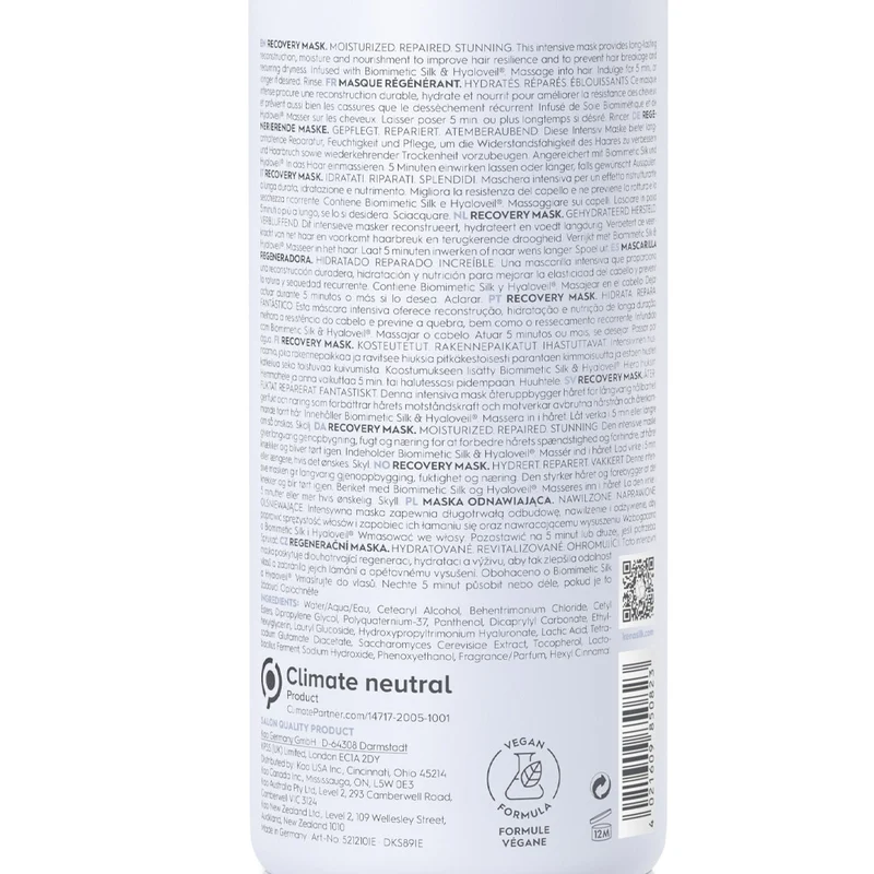 Kerasilk Specialists Recovery Mask 500ml - maschera ristrutturante