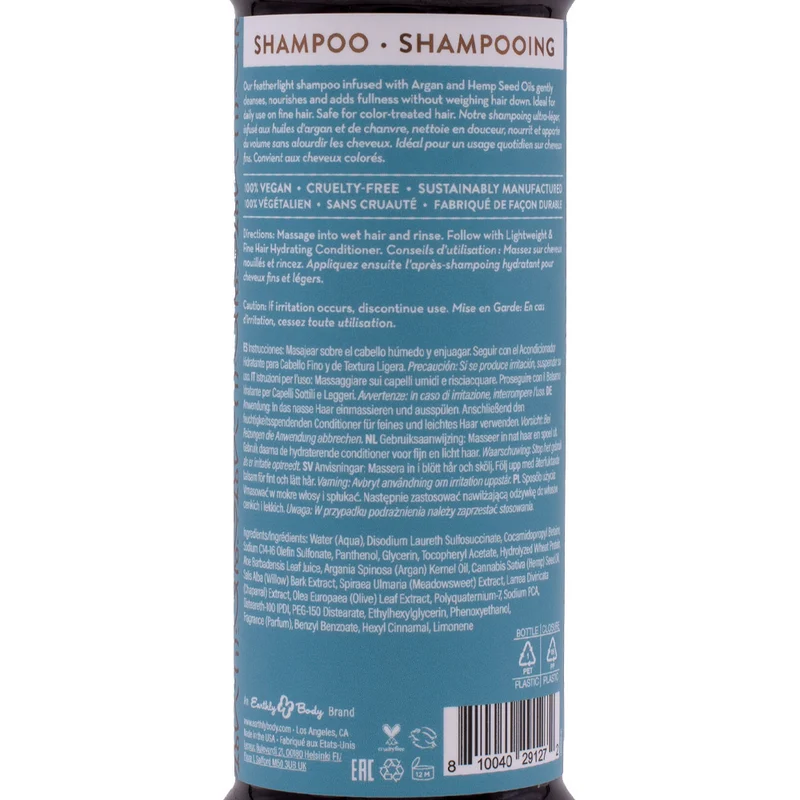 MKS Eco Nourish Fine Hair Shampoo Light Breeze Scent 296ml - shampoo per capelli fini.